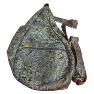 Healthy Back Bag Paisley Sling Bag Boho Cross-Body  Shoulder Bag 17"